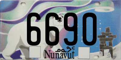 NU license plate 6690