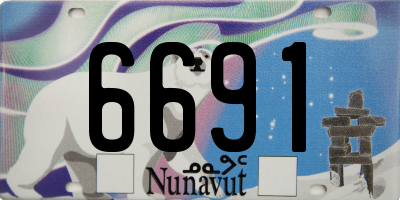 NU license plate 6691