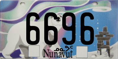 NU license plate 6696