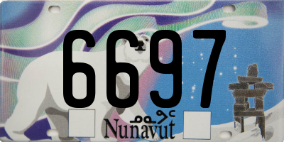 NU license plate 6697