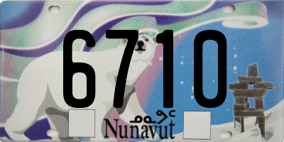 NU license plate 6710