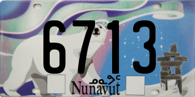 NU license plate 6713