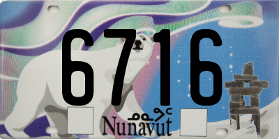 NU license plate 6716