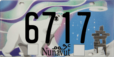 NU license plate 6717