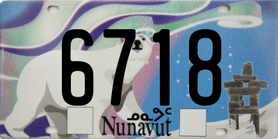 NU license plate 6718