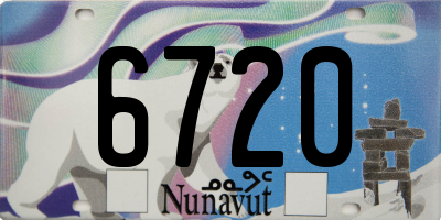 NU license plate 6720