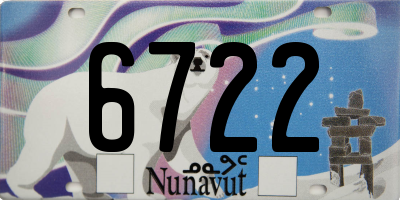 NU license plate 6722