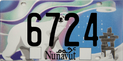 NU license plate 6724