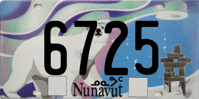 NU license plate 6725