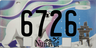 NU license plate 6726