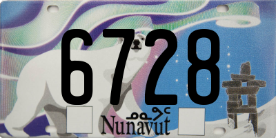 NU license plate 6728