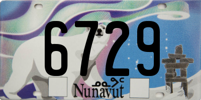 NU license plate 6729