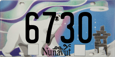 NU license plate 6730