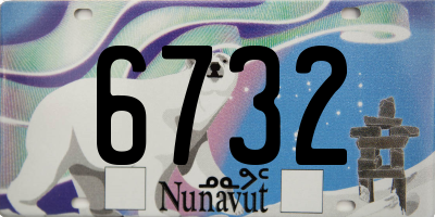 NU license plate 6732