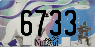 NU license plate 6733