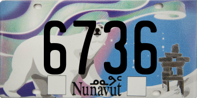 NU license plate 6736