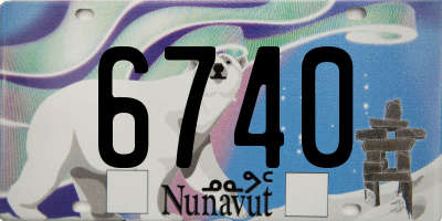 NU license plate 6740