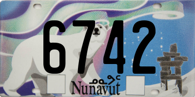 NU license plate 6742