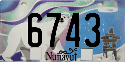 NU license plate 6743