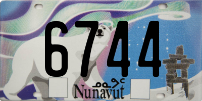 NU license plate 6744