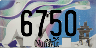 NU license plate 6750