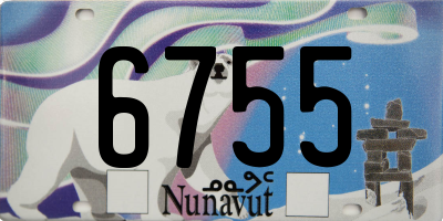 NU license plate 6755