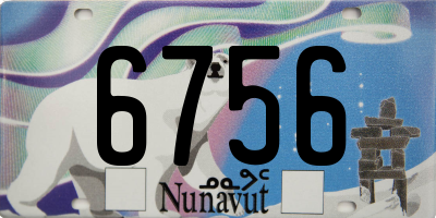 NU license plate 6756