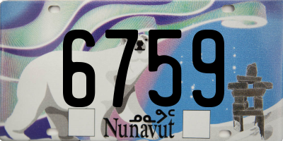 NU license plate 6759