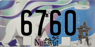 NU license plate 6760