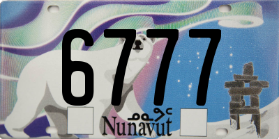 NU license plate 6777