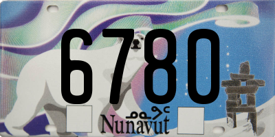 NU license plate 6780