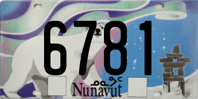 NU license plate 6781