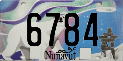 NU license plate 6784