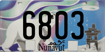 NU license plate 6803