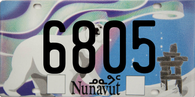 NU license plate 6805