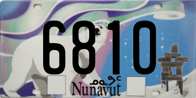 NU license plate 6810