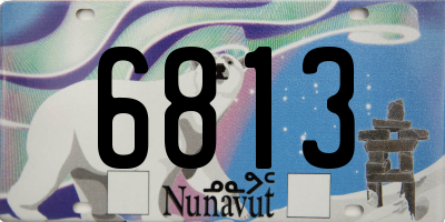 NU license plate 6813