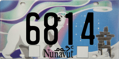 NU license plate 6814