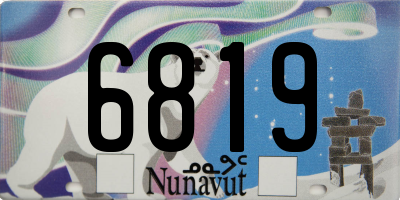 NU license plate 6819