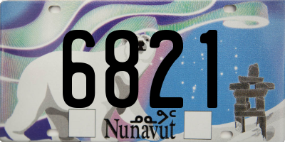 NU license plate 6821