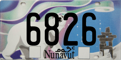 NU license plate 6826