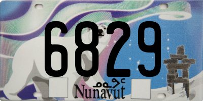 NU license plate 6829