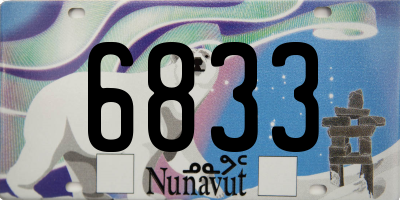 NU license plate 6833