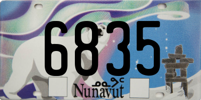 NU license plate 6835