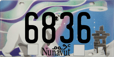 NU license plate 6836