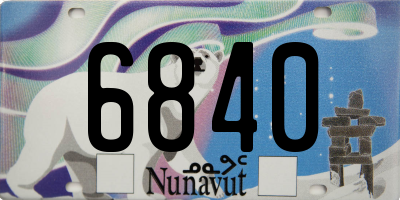 NU license plate 6840