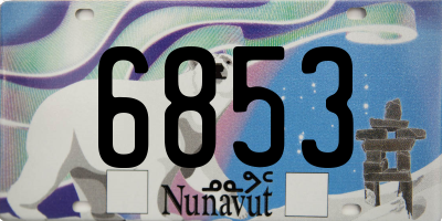 NU license plate 6853