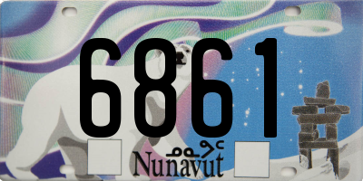 NU license plate 6861