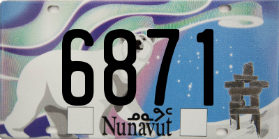 NU license plate 6871