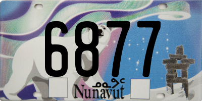 NU license plate 6877